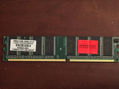 Samsung 512MB DDR1 Desktop RAM Memory U24512ADXXG6H20 - Image 1 of 2