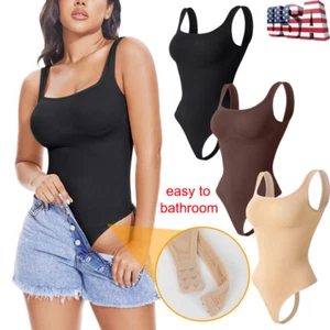 Komfort Damen Shapewear Tanga Bodysuit feste Bauchkontrolle Body Shaper Unterwäsche - Bild 1 von 28