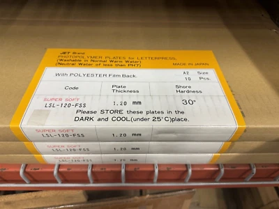 Jet Brand Water Wash Photopolymer - LSL-120-FSS - A2 Size - 16.5" x 23.4" - Image 1 of 2