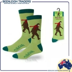 BIGFOOT SASQUATCH SOCKS Green Unisex Socks By Archie McPhee Brand New - Bild 1 von 8