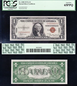 Amazing GEM UNC 1935 A $1 HAWAII Silver Certificate! PCGS 65 PPQ! S45524923 TC59 - Picture 1 of 3
