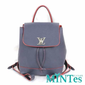 Auth Louis Vuitton Monogram Empreinte Lockme Backpack M43879 Rucksack Marine Rou - Picture 1 of 6