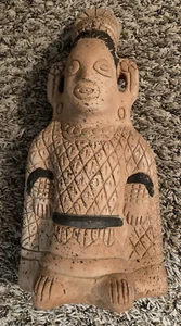 Terracotta Pottery Aztec Inca Mayan Clay Figurine - Picture 1 of 4