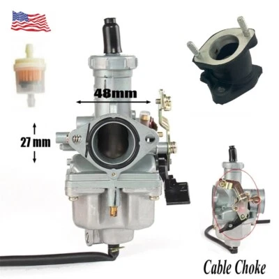 Carburador con colector de admisión para Honda Big Red 200 CM185T CL200T CM200T ATC185 Foto 1 de 4