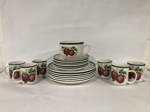 China Perlas Manzana Causas Plato (7 1/2"y 10") y Juego de Taza para 6 - Imagen 1 de 24