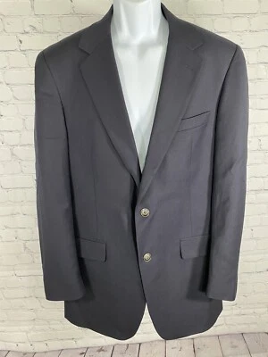 VTG Bill Blass For Marshall Fields All Wool Dark Blue 2 Button Jacket Blazer 40L - Image 1 of 4