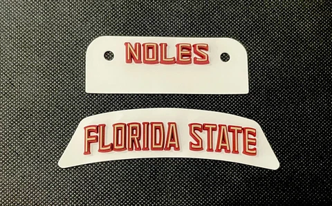 Florida State 3D Schutt Bumper Set, for a Full Size Football Helmet Cover