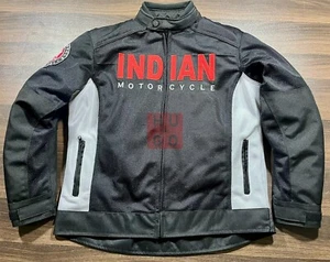 New Customised Indian Motorcycle Racing Jacket Biker Mesh Fabric Jacket - Picture 1 of 4