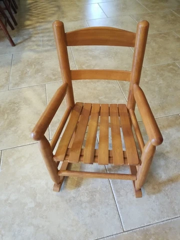 Child-sized Solid Wood Rocking Chair Cover