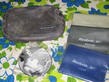 Reebok Pilates Resistance Bands & DVD & Case