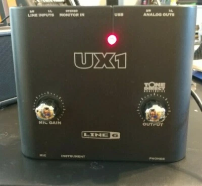 Line 6 TonePort UX1 Digital Recording Interface. w/ USB cable. 2 free picks. - Image 1 of 4