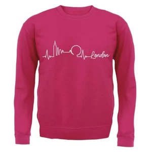 London Heartbeat - Kids Hoodie / Sweater - Londoner Cockney Royal England City - Picture 1 of 20