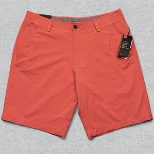 NEW Under Armour Match Play Shorts Men's 38x11 Salmon Heatgear Performance Golf - Picture 1 of 13