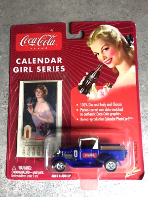 NEW JOHNNY LIGHTNING COCA COLA CALENDAR GIRL 1:25 DIECAST 40 FORD SEDAN DELIVERY - Image 1 of 4