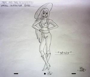 Jem and the Holograms  SIGNED Hand-Drawn - Juan Diaz Model Cel Recreation - Picture 1 of 2