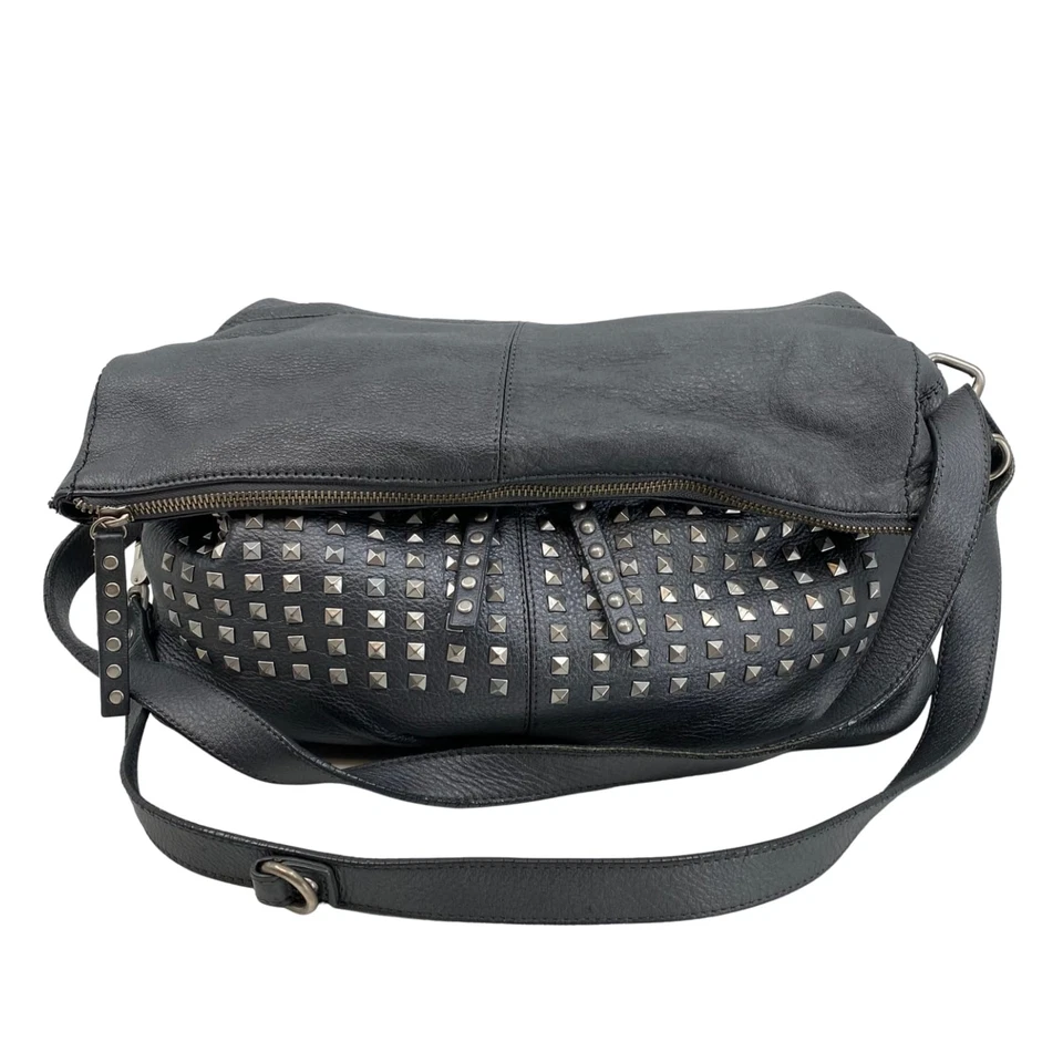 Bolso de Hombro Fenn Wright Manson Gris Cuero Tachonado | Talla Única Foto 1 de 4