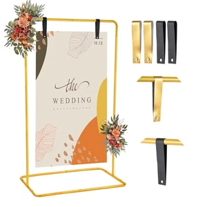 Wedding Welcome Sign Stand, 68”x31”x 20” Heavy Duty Easel Stand for Sign with... - Bild 1 von 8