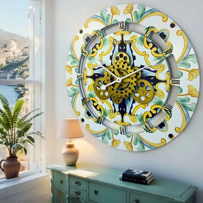 The Gears Reloj ITALIA LINE RELOJ DE PARED REDONDO 24 PULGADAS PRAIANO Foto 1 de 4