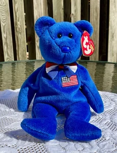 TY Beanie Baby "John" 2004 8,5 Zoll neuwertig Etikett Stofftier Spielzeug - Bild 1 von 6