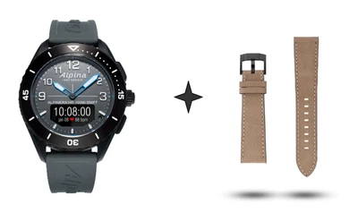 Alpina AlpinerX Alive HRM Men's Smartwatch (AL-284LGG5AQ6) + Bonus Alpina Strap - Image 1 of 4