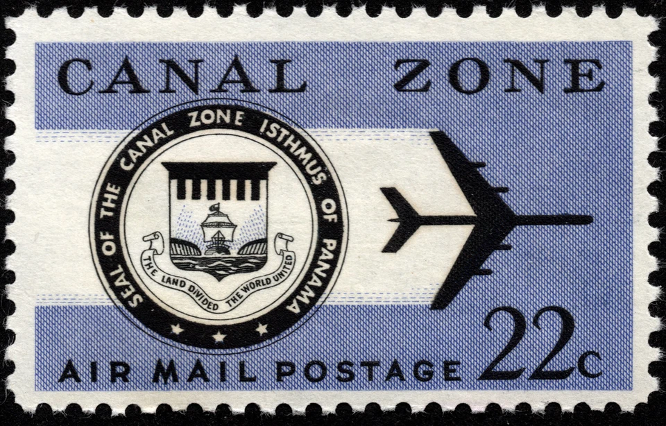 Canal Zone Stamp Scott # C51 Mint NH F-VF - 22 Cents Violet & Black Jet Airplane - Image 1 of 1