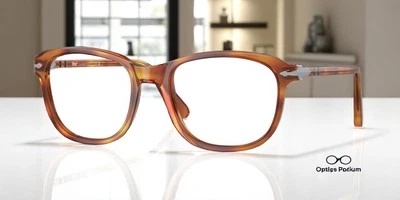 PERSOL PO1935V 96 Terra Di Siena Transparente 51 mm Unisex Anteojos Foto 1 de 2