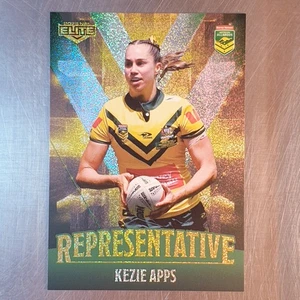Tarjeta 2025 NRL Elite Representative Kezie Apps REP02 Australia Jilaroos - Imagen 1 de 2