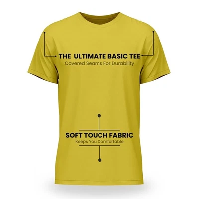 Crew Neck Short Sleeve Heavy Cotton | Super Heavy Weight T-Shirts | Pack of 1 - Image 1 of 4