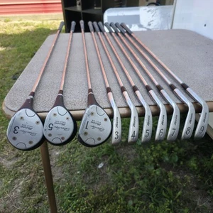 10 Pc. Vintage Mizuno Silver Cup 3 - 9 Irons & 3, 5, 7 Woods - RH Steel Shafts - Picture 1 of 24
