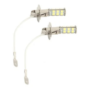 ˜2PCS Xenon White H3 3528 28‑SMD For Vehicle Car Fog Driving DRL LED Light Bulbs - Picture 1 of 22