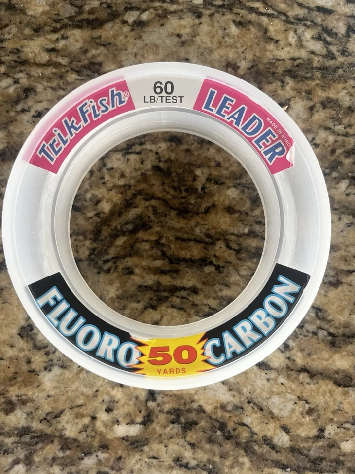 Carrete de muñeca líder de fluorocarbono Trik Fish WSO50Y06001 60 lb 50 yardas transparente Foto 1 de 1