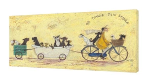 Sam Toft - The Doggie Taxi Service - 30 x 60cm Canvas Print Wall Art WDC91115 - Picture 1 of 1