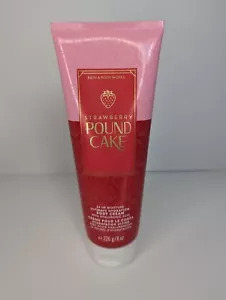 Bath & Body Works Strawberry Pound Cake Body Cream 8oz BRAND NEW - Picture 1 of 2