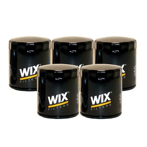 Wix Set 5 Engine Motor Oil Filters For Buick Cadillac Chevy GMC Pontiac StdAsp - Picture 1 of 1