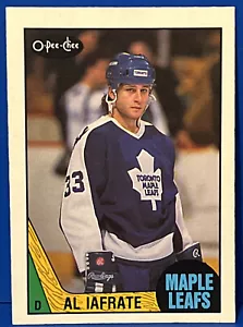 1987-88 O-Pee-Chee Al Iafrate Card #238 Toronto Maple Leafs - Picture 1 of 2