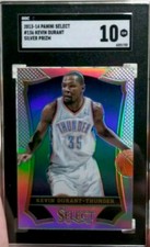2013-14 Panini Select #136 Kevin Durant Silver Prizm    SGC 10  Gem Mint   Pop 1