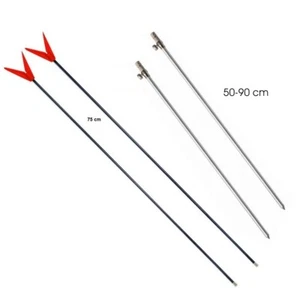 2 Stück Paladin Metallrutenständer 75cm + 2 Tele Bank Sticks 50-90cm - Bild 1 von 1
