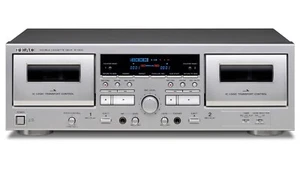 TEAC Double Cassette Deck W-1200 Silver High Quality Sound Japan NEW - Picture 1 of 4