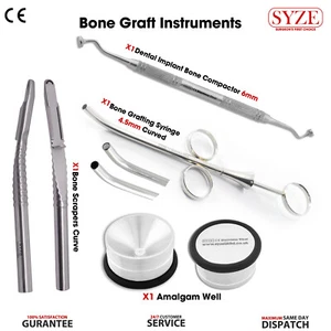 Dental Knochentransplantation Implantologie Instrumente Kit Knochenspritze Packer Schaber CE - Bild 1 von 6