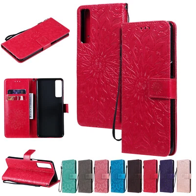 Flower Embossed PU Leather Flip Wallet Case Cover for LG K50S K52 K20 K42 Stylo7 - Image 1 of 4