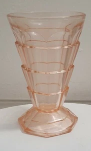 Vintage HTF Tea Room Pink Indiana Glass Tumbler 4 7/8" Manufactured 1926-1931 - Picture 1 of 5