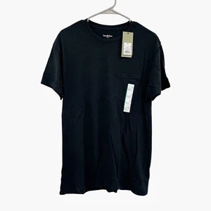 NEW Goodfellow & Co Men's Short Sleeve Pocket T-Shirt - Black - Size Medium - Picture 1 of 6