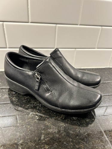 Mocassino Clarks Wasteland in pelle con zip taglia 7 colore nero