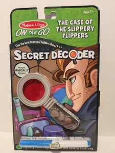 New Melissa & Doug Secret Decoder Game Book The Case of the Slippery Flippers - Picture 1 of 2