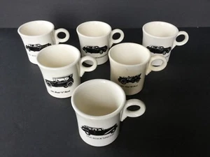 Juego de 6 tazas vintage Fiesta de marfil 3 1/4"" serie automática clásica - Imagen 1 de 7