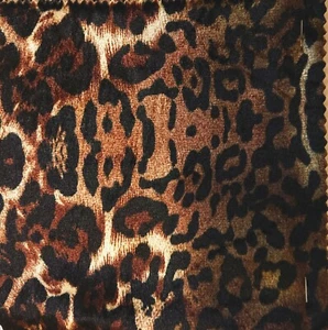 Animal Velour Dress fabric Jaguar Animal Print Velvet - Picture 1 of 1