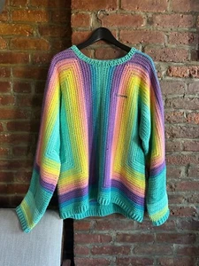 Supreme SS22 Hand Crocheted Sweater - L - Multicolor - Picture 1 of 2