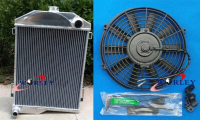 NUEVO radiador de aluminio + ventilador para AUSTIN HEALEY 3000 1959-1967 62 1963 64 Foto 1 de 4