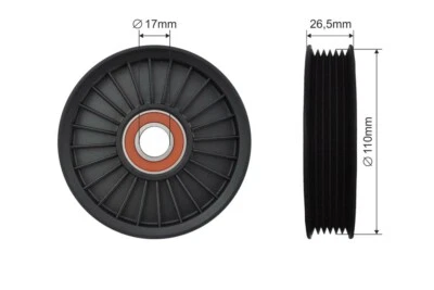 PULLEY IDLER V-BELT FOR CHEVROLET AVEO KALOS BLAZER S10 EPICA 88 - Image 1 of 4