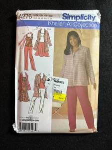 Simplicity Pattern 4276 Misses' Top Skirt Pants Coat Jacket Size 20W-28W FF - Picture 1 of 2
